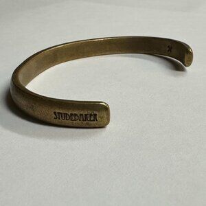Studebaker Metals Solid Brass Cuff Bracelet – Hand Forged in Pittsburgh – Unisex